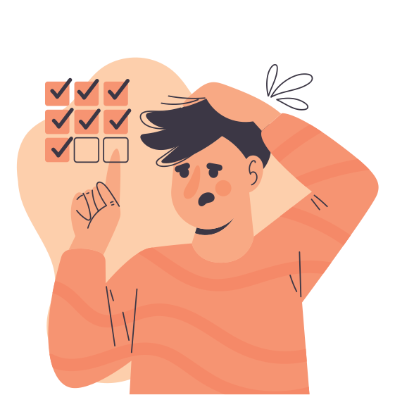 Illustration representing frequently asked questions about OCD therapy