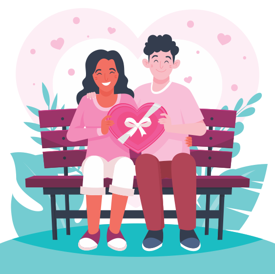 Illustration of a mentor providing relationship support and guidance